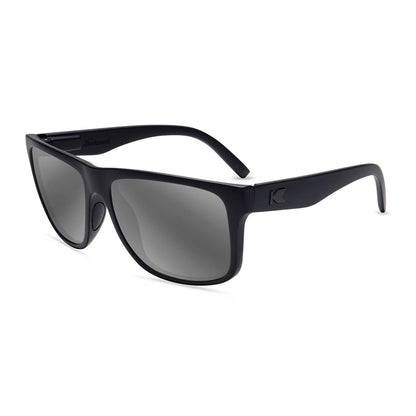 Black on Black Torrey Pines Sport Prescription Sunglasses with Silver Lens, Flyover