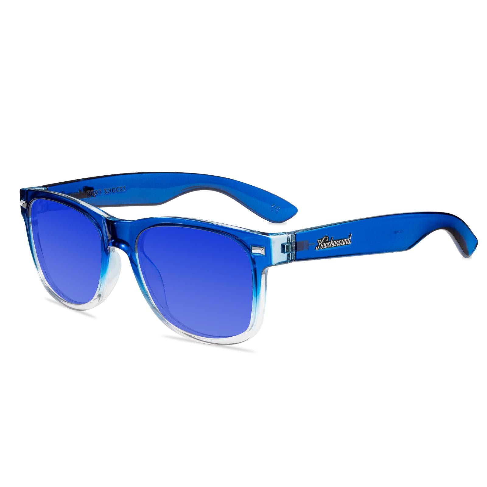 Blue Obsidian Fort Knocks Prescription Sunglasses with 
Blue Lens, Flyover