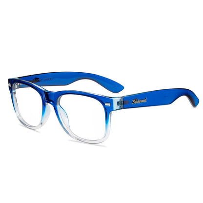 Blue Obsidian Fort Knocks Prescription Sunglasses with Clear Lens, Flyover