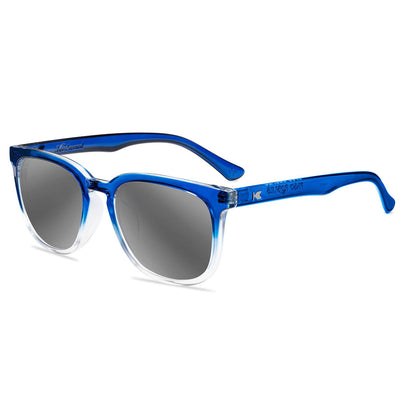 Blue Obsidian Paso Robles Prescription Sunglasses with Silver Lens, Flyover