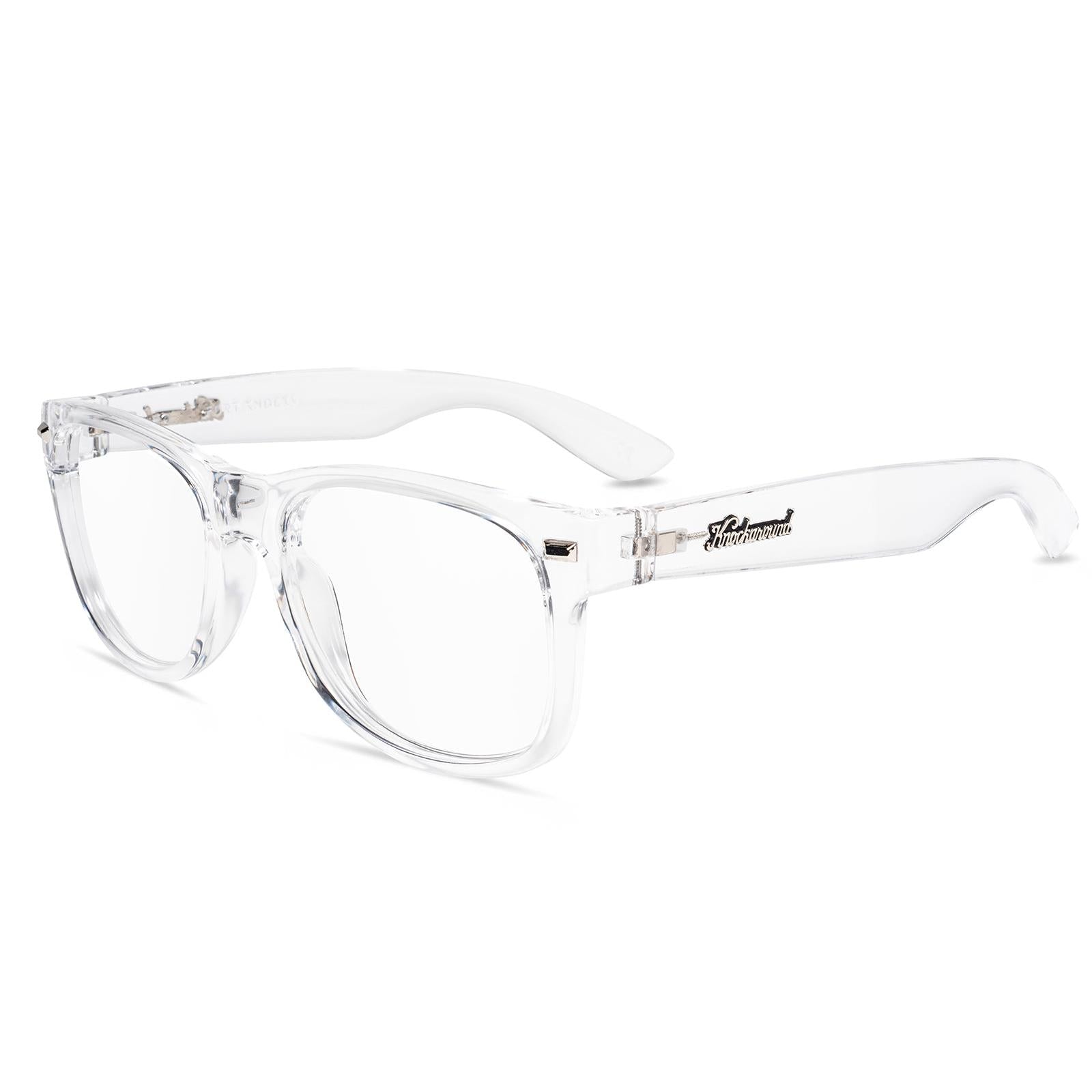 Clear Fort Knocks Prescription Sunglasses with Clear Lens, Flyover 