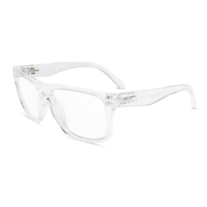 Clear Torrey Pines Prescription Sunglasses with Clear Lens, Flyover 