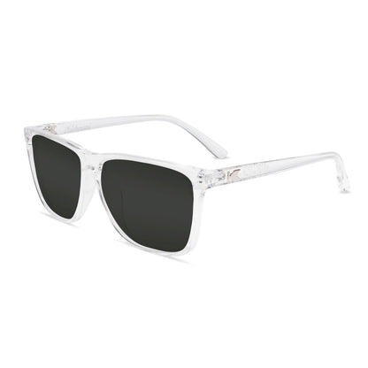 Clear Fast Lanes Prescription Sunglasses with Grey Lens, Flyover 