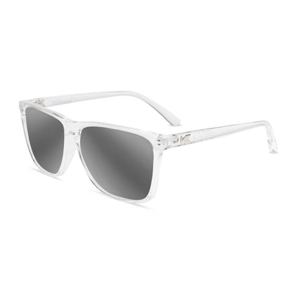 Clear Fast Lanes Prescription Sunglasses with Silver Lens, Flyover 