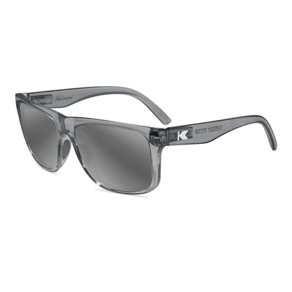 Clear Grey Torrey Pines Sport Prescription Sunglasses with Silver Lens, Flyover
