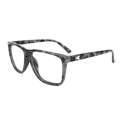Granite Tortoise Shell Fast Lanes Prescription Sunglasses with Clear Lens, Flyover 