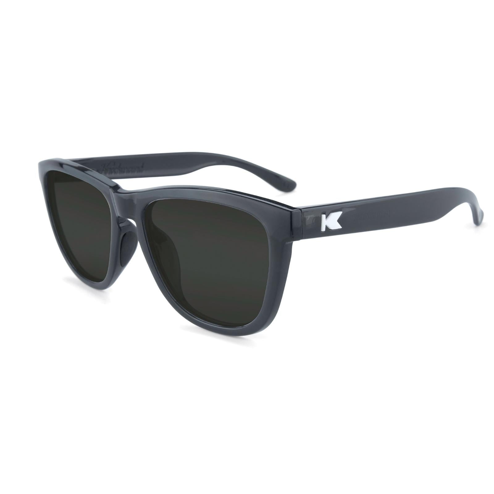 Jelly Black Premiums Sport Prescription Sunglasses with Grey Lens, Flyover 