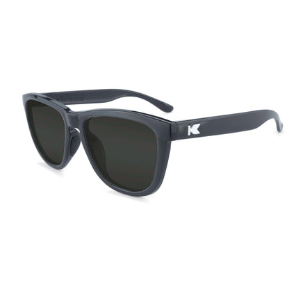 Jelly Black Premiums Sport Prescription Sunglasses with Grey Lens, Flyover 