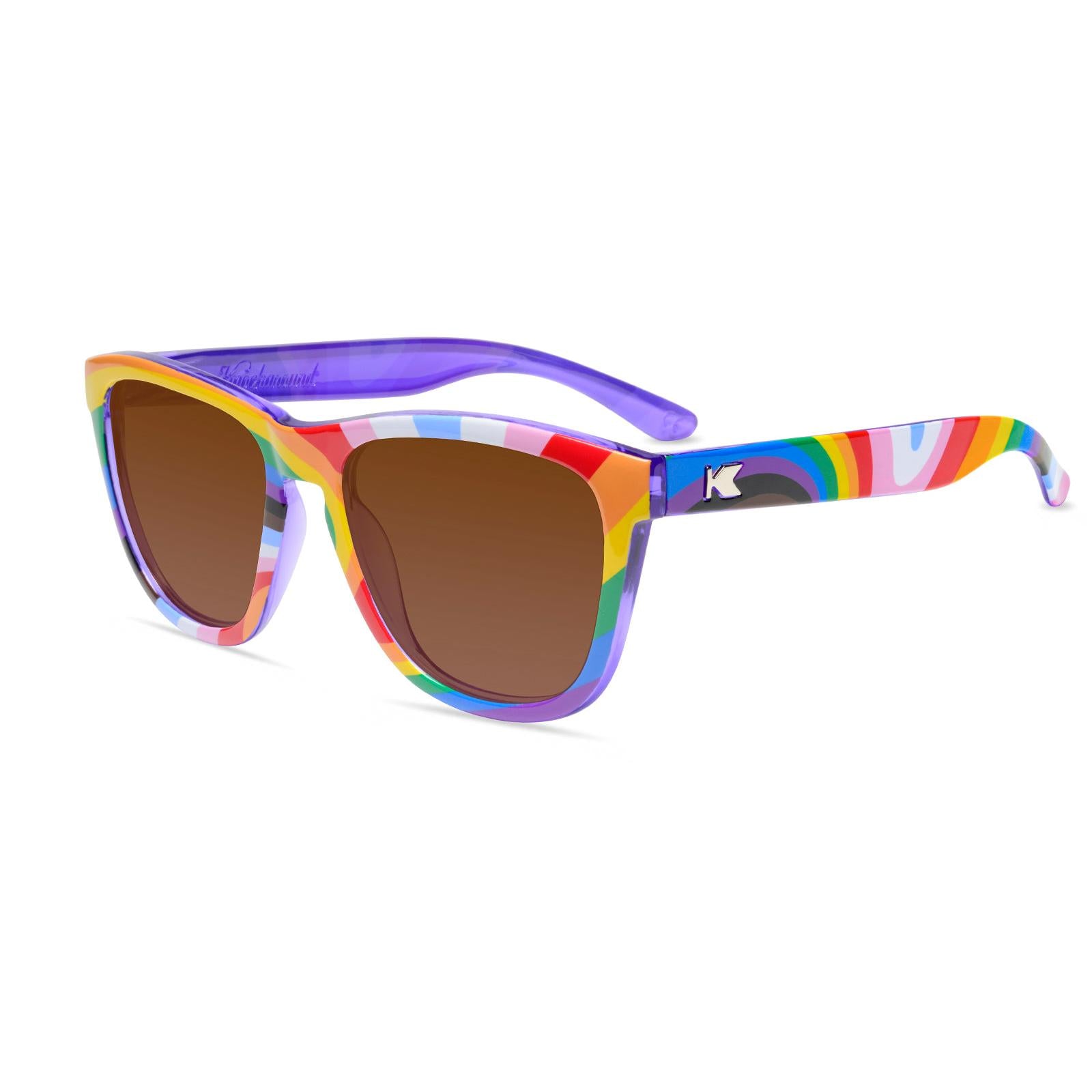 Loud and Proud Premiums Prescription Sunglasses with Brown Lens, Flyover 