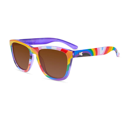 Loud and Proud Premiums Prescription Sunglasses with Brown Lens, Flyover 