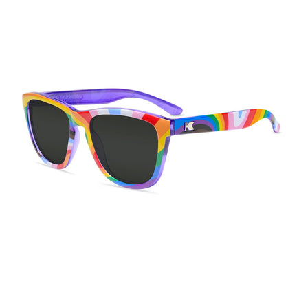 Loud and Proud Premiums Prescription Sunglasses with Grey Lens, Flyover 