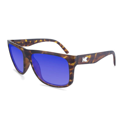 Matte Tortoise Shell Torrey Pines Prescription Sunglasses with Blue Lens, Flyover