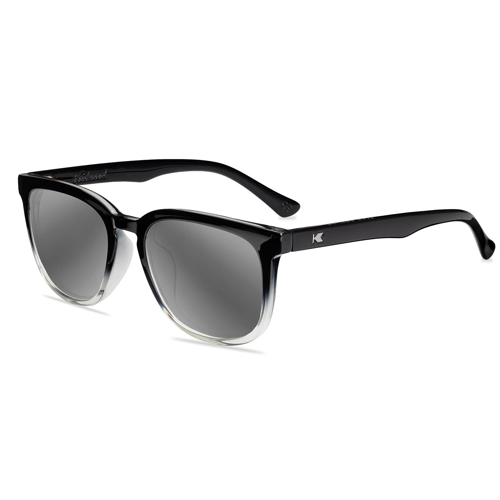 Obsidian Paso Robles Prescription Sunglasses with Silver Lens, Flyover 
