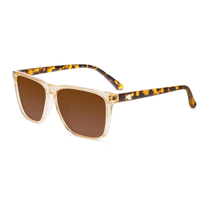 On The Rocks Fast Lanes Prescription Sunglasses with Brown Lens, Flyover 