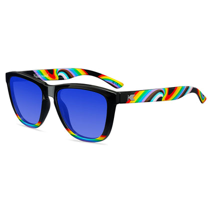 Rainbow on my Parade Premiums Prescription Sunglasses with Blue Lens, Flyover