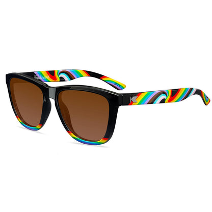 Rainbow on my Parade Premiums Prescription Sunglasses with Brown Lens, Flyover