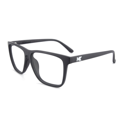 Black Fast Lanes Sport Prescription Sunglasses with Clear Lens, Flyover 