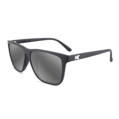 Black Fast Lanes Sport Prescription Sunglasses with Silver Lens, Flyover 