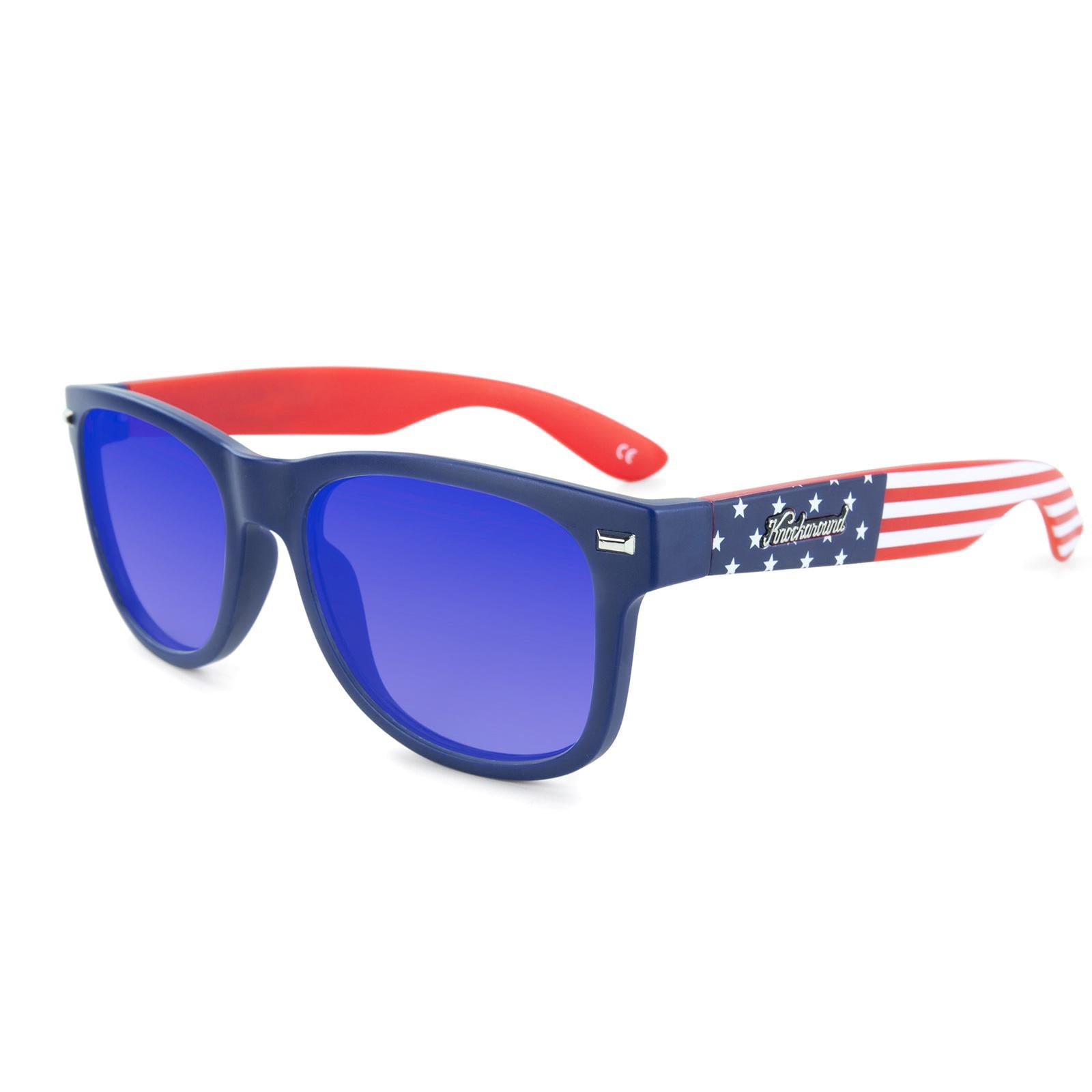 Star Spangled Fort Knocks Prescription Sunglasses with Blue Lens, Flyover 
