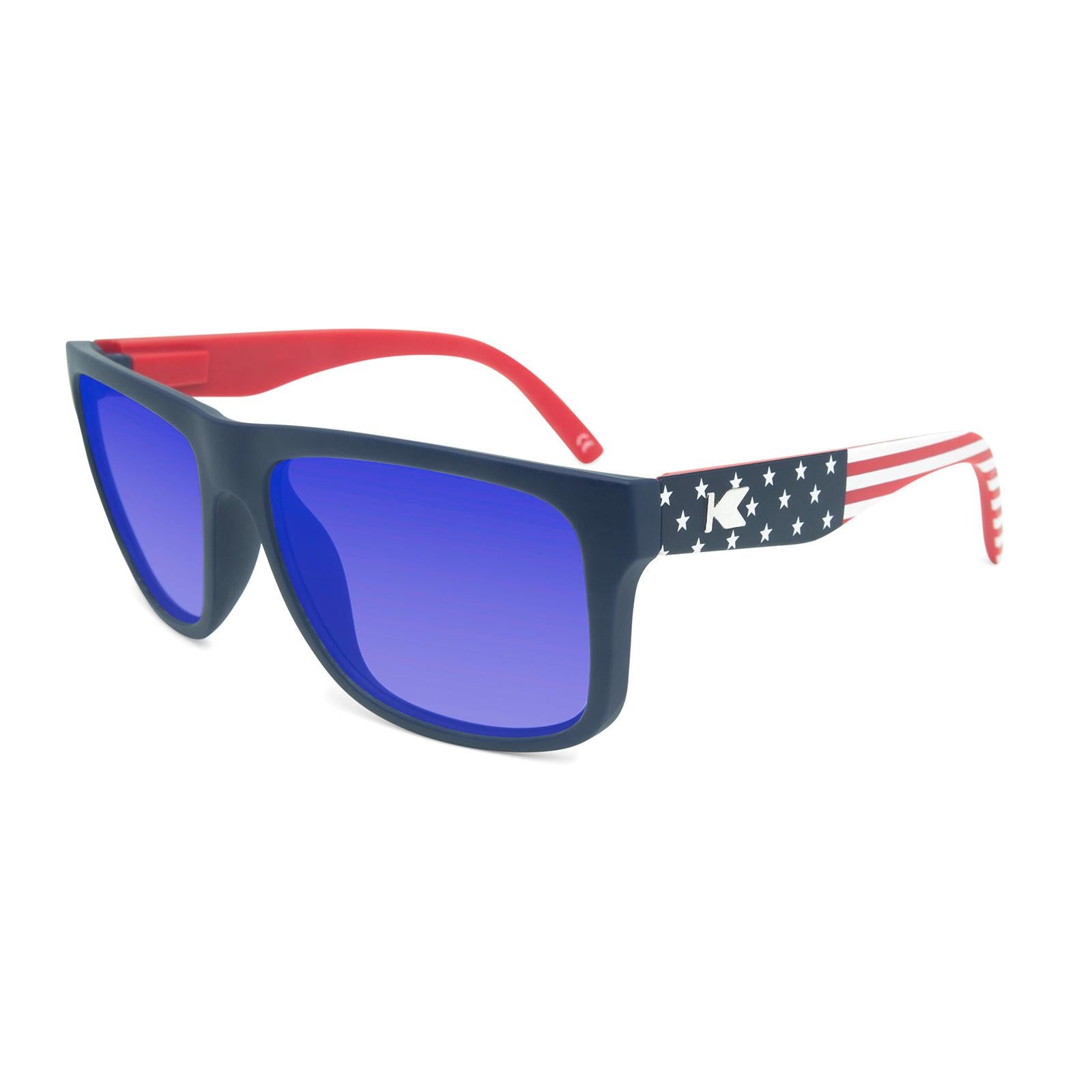 Star Spangled Torrey Pines Prescription Sunglasses with Blue Lens, Flyover 