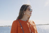 woman wearing brooklines sunglasses